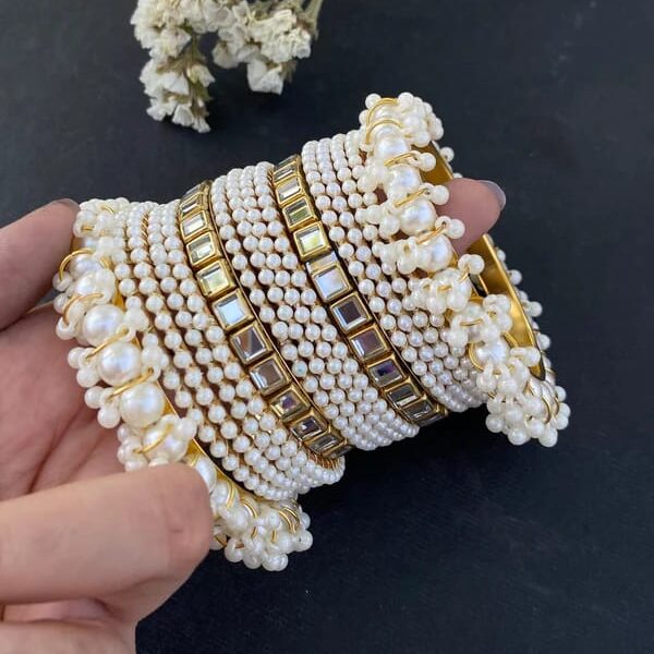 Pearl bangles sets
