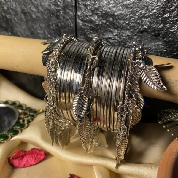 Steel bangle set