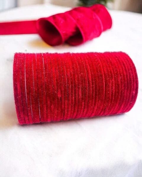 Metal velvet bangles